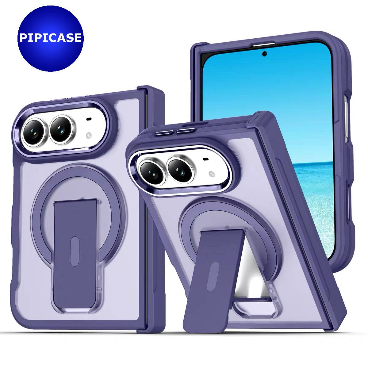 Ốp Lưng iPhone Duo - Quin - Tím Đậm