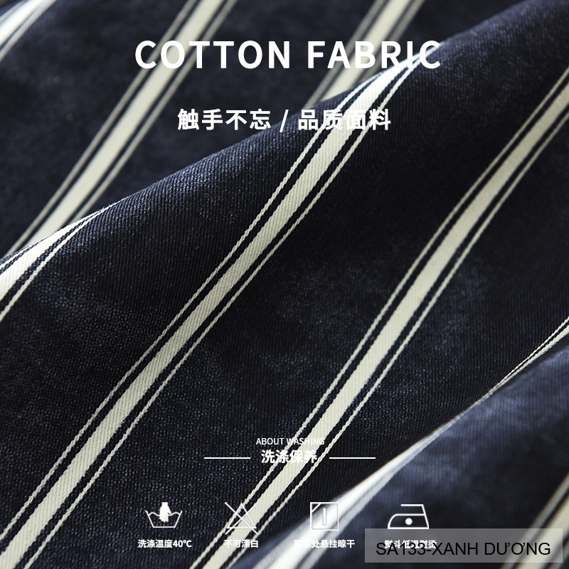 SA133 - Áo sơ mi nam dài tay kẻ sọc retro Nhật Bản chất cotton mềm mại, form rộng thời trang_thumbnail_2