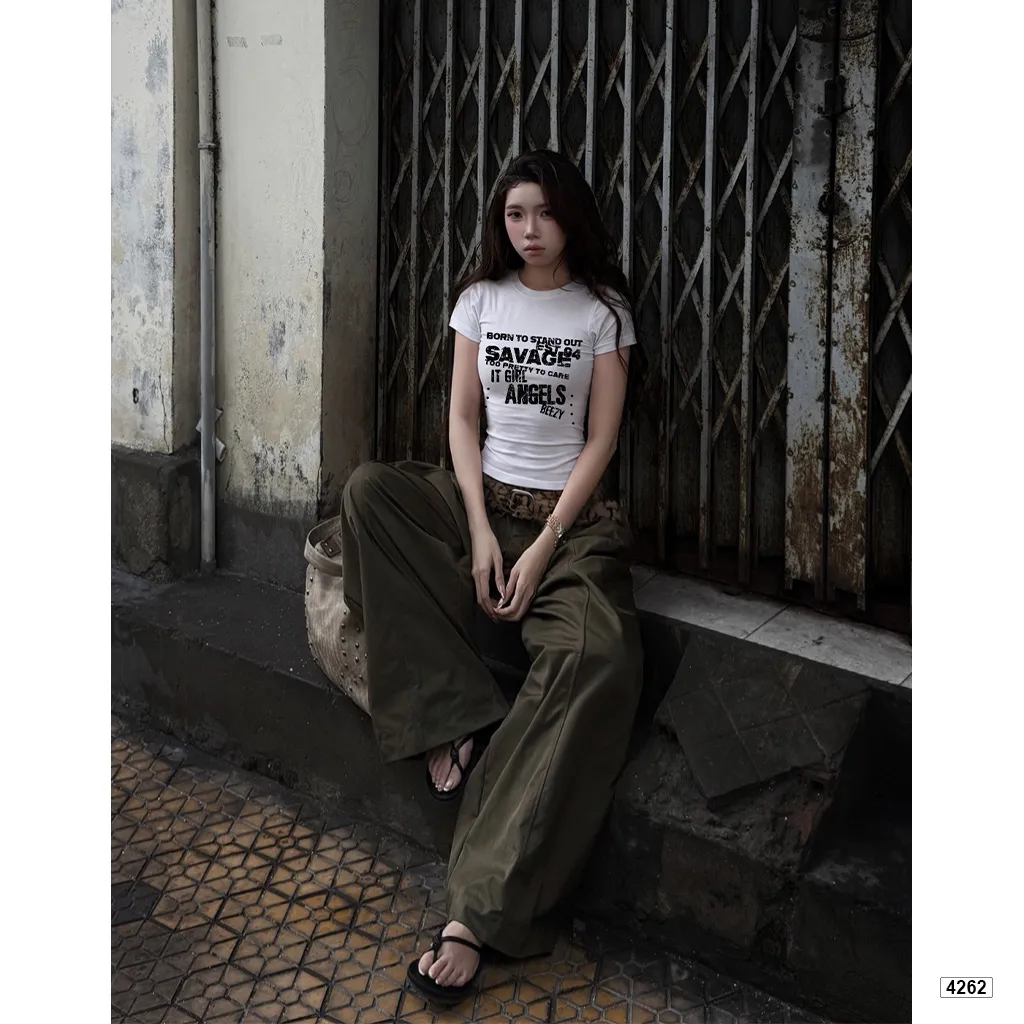Baby tee form ôm dáng ngắn  ABD000374262 Beezy tay ngắn vải cotton thoáng mát cổ tròn  in mix_thumbnail_4