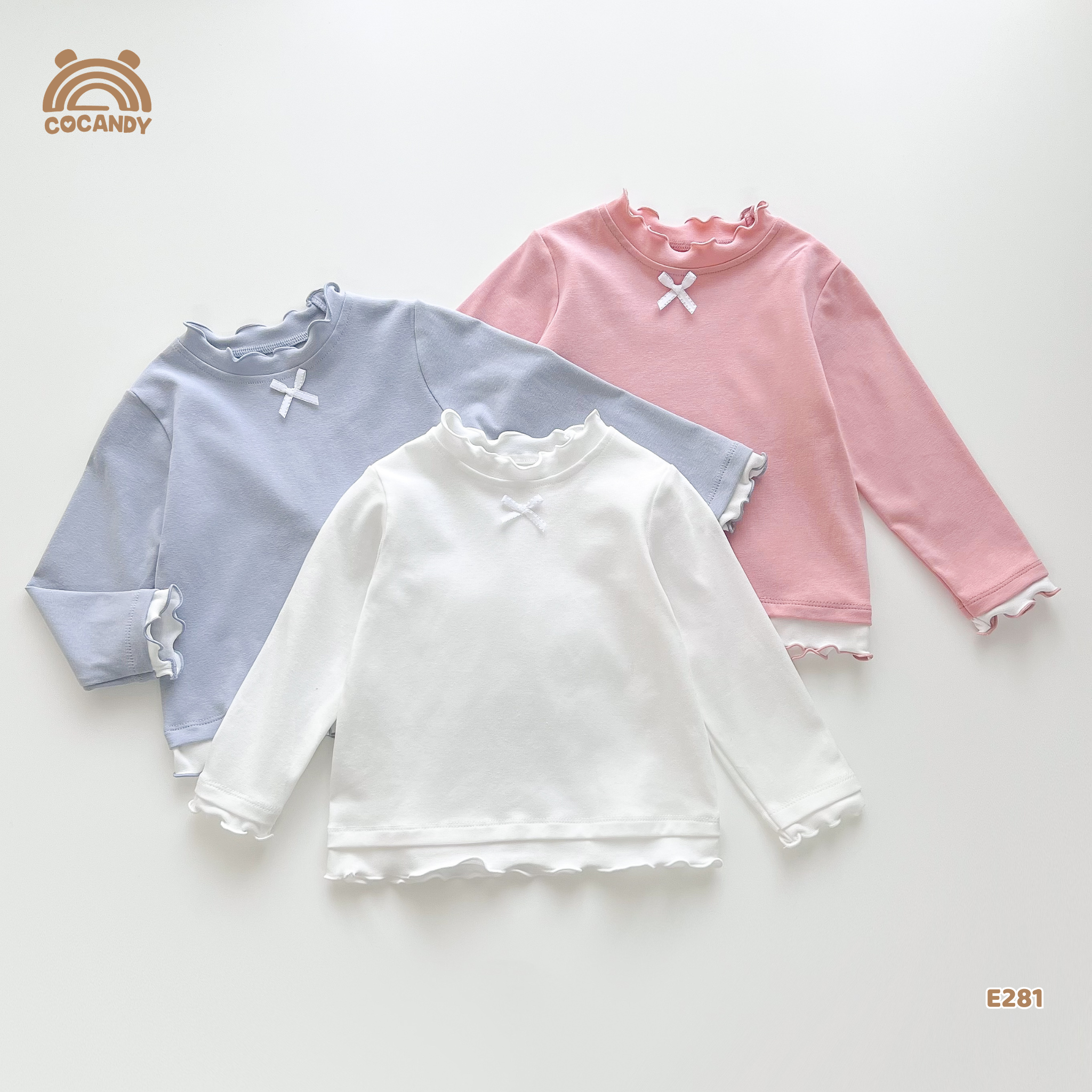 Áo dài giữ nhiệt HỒNG viền sóng đính nơ_thumbnail_4