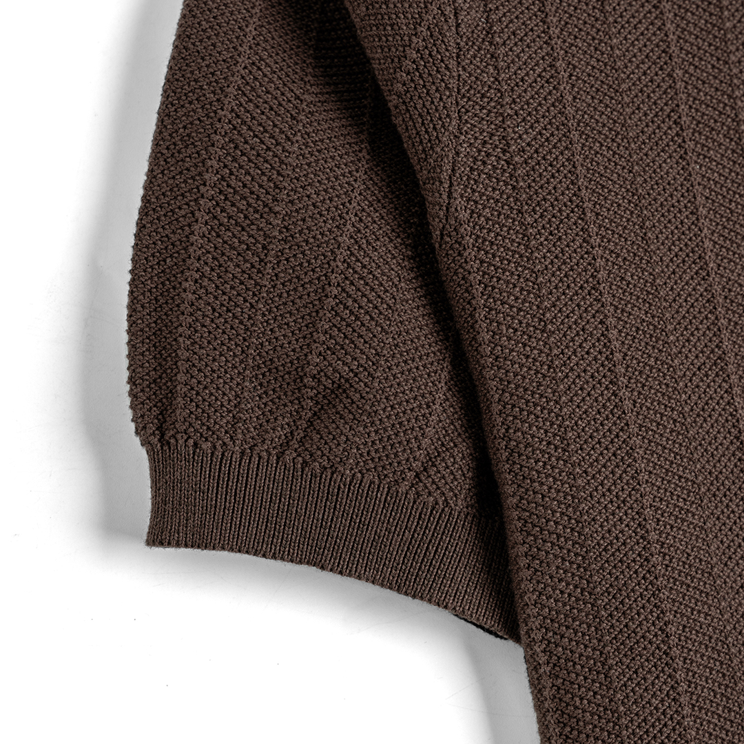 Polo Dệt Kim Herringbone Phối Viền Cổ_thumbnail_13