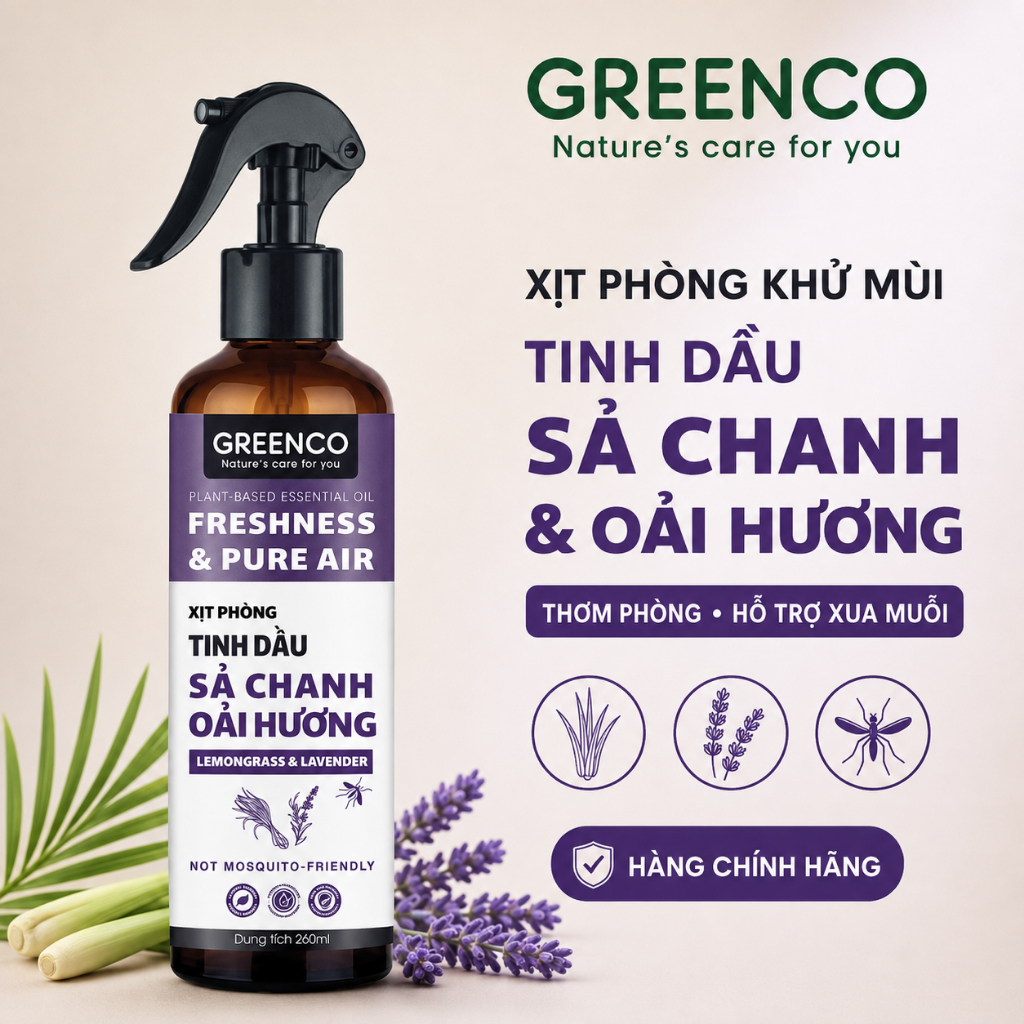 Xịt phòng tinh dầu thơm phòng cao cấp 250ml giúp khử mùi, làm thơm không gian nhanh chóng, tiện lợi