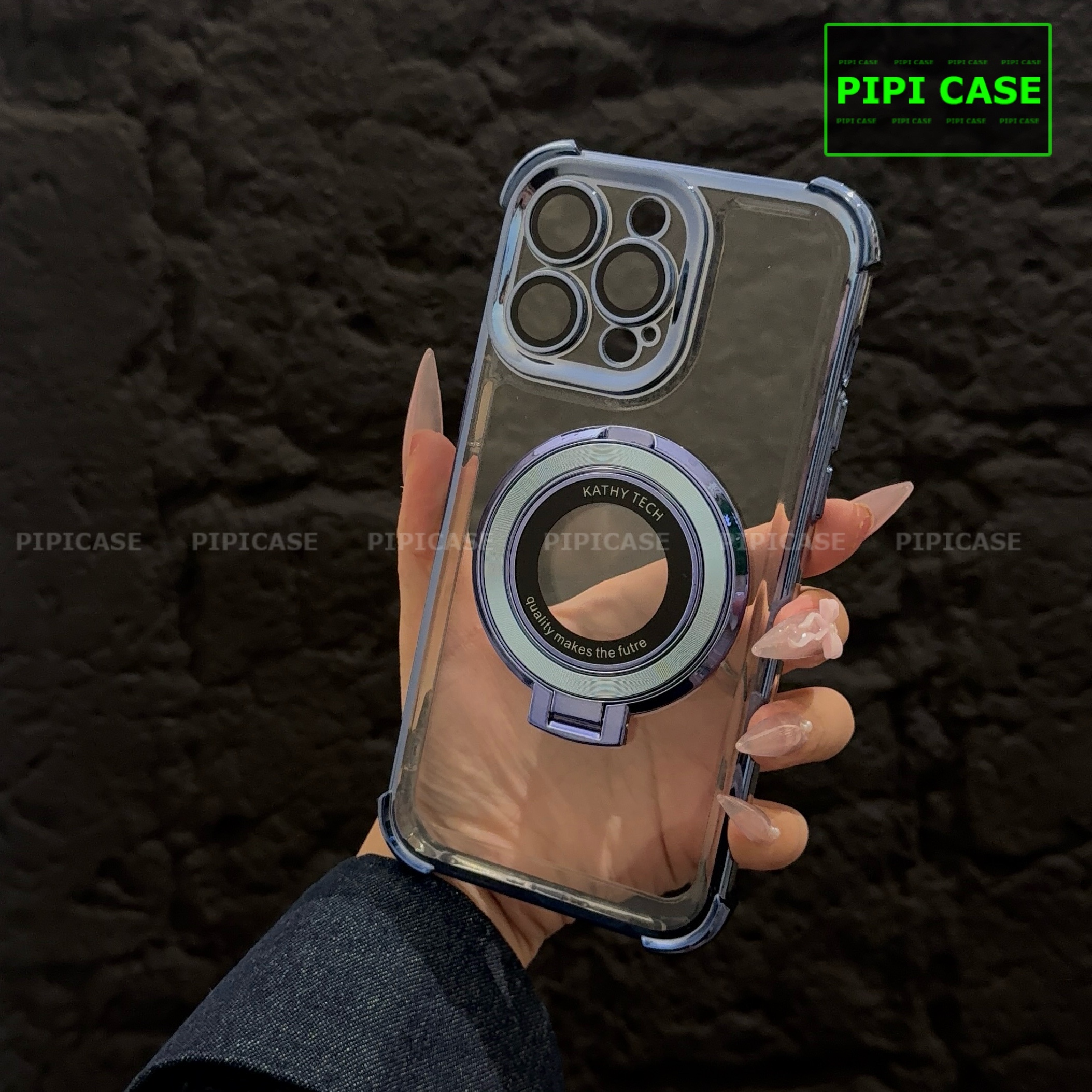 Ốp Lưng iPhone 15 Pro Max - Ven - Xanh Nhạt_thumbnail_3