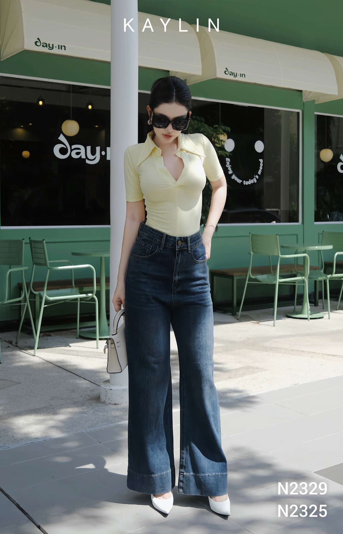 Quần Jean Suông KAYLIN Dài Basic