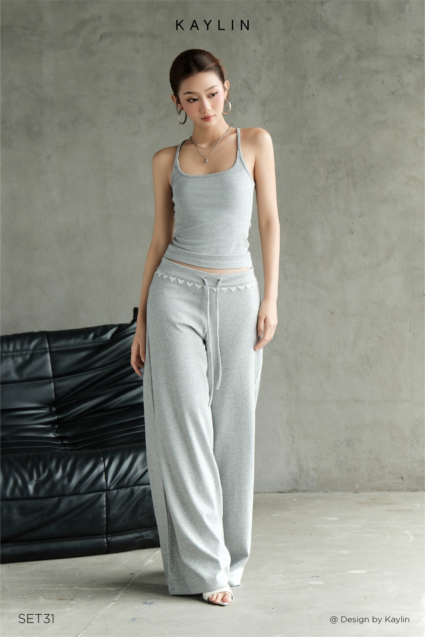 Set Thun 2 Dây & Quần Suông KAYLIN LUNA Lounge