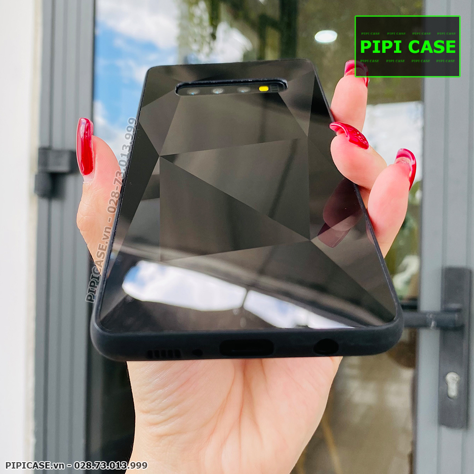 Ốp Lưng Samsung S10 - Kim Cương 6D - Đen_thumbnail_4