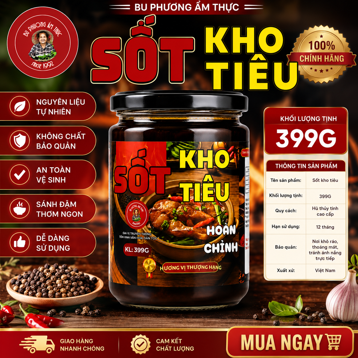 Sốt Kho Tiêu Bu Phương 399G – Kho Thịt, Cá, Sườn Đậm Đà - BP48_thumbnail_6
