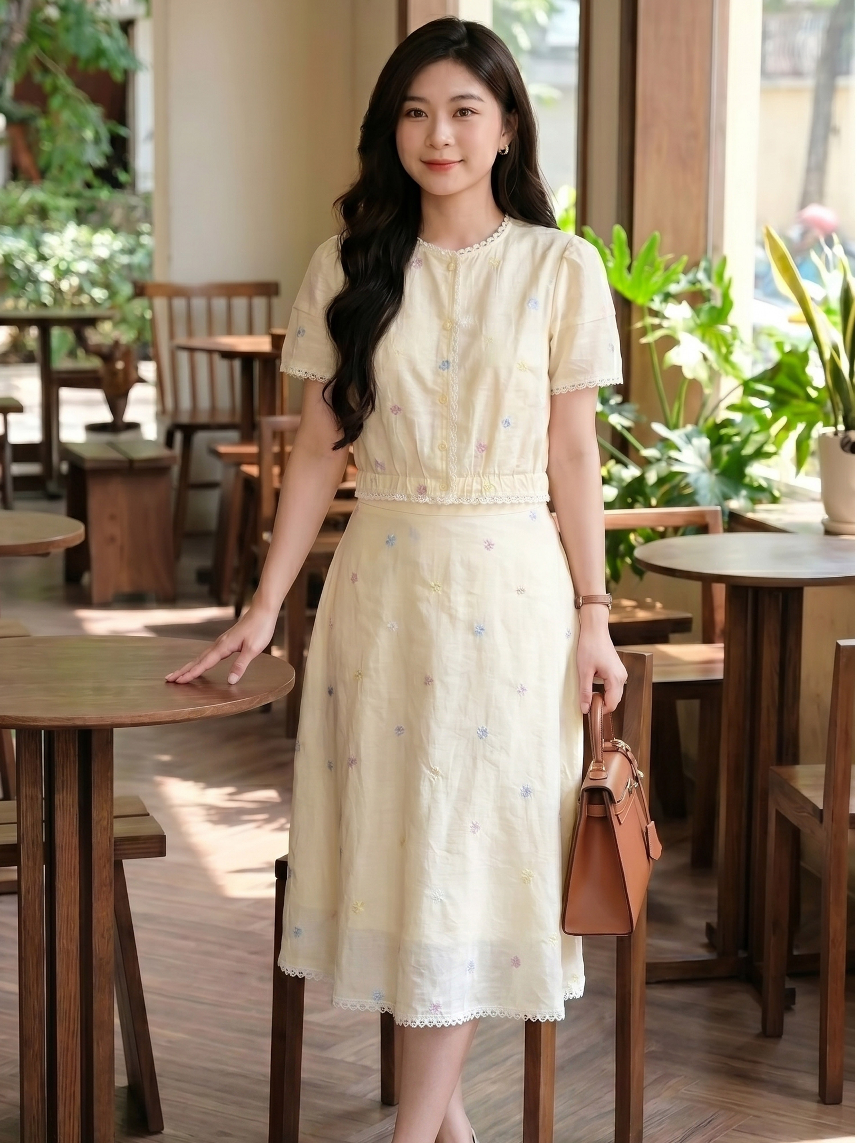Sét tơ thêu hoa phối ren 605004_thumbnail_4