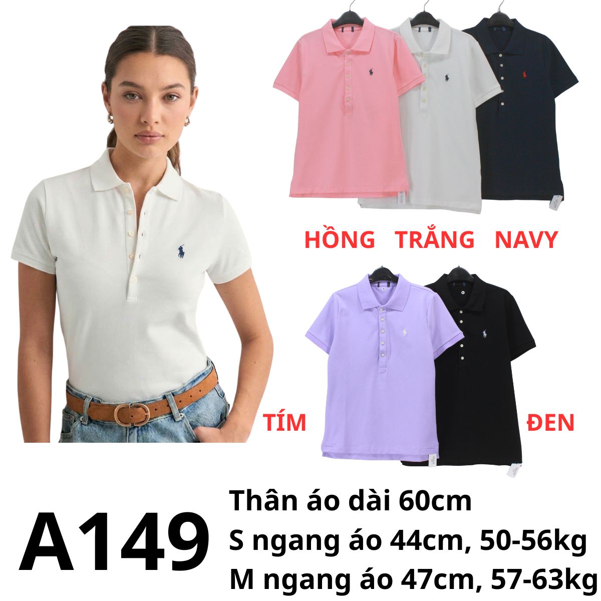 A149- Áo polo nữ xịn