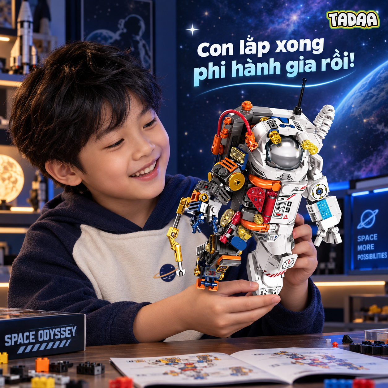 Bộ xếp hình Phi Hành Gia Space Odyssey 663 chi tiết – Khám Phá Vũ Trụ_thumbnail_3