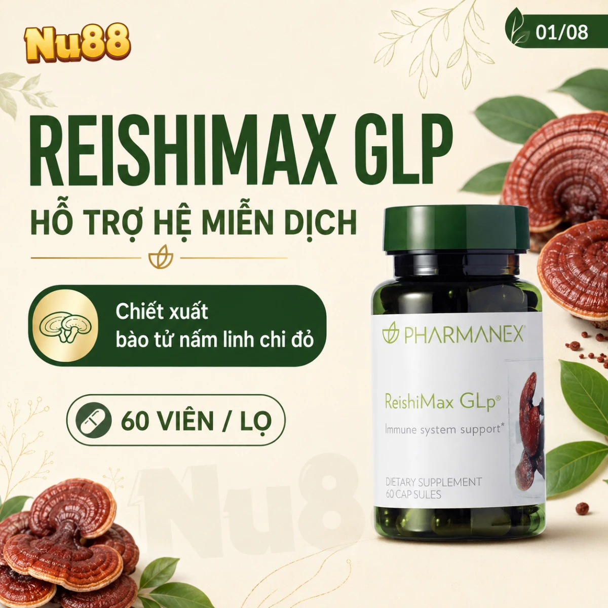 Thực phẩm chức năng Reishimax GLP Nuskin – Tối ưu hệ thống miễn dịch_thumbnail_5