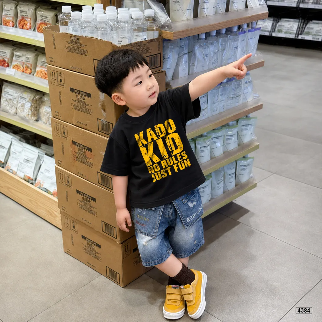 Áo thun bé trai Hàn Quốc no rules cá tính Kado 4386_thumbnail_4