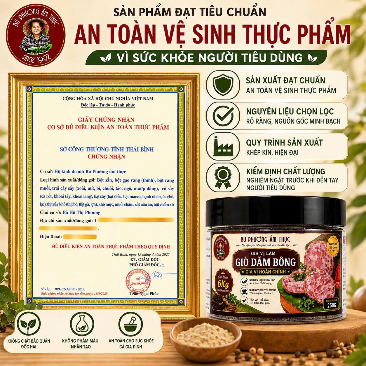 Gia Vị Làm Giò Dăm Bông Bu Phương 250G – Dùng Cho 6KG Giò - BP54_thumbnail_2