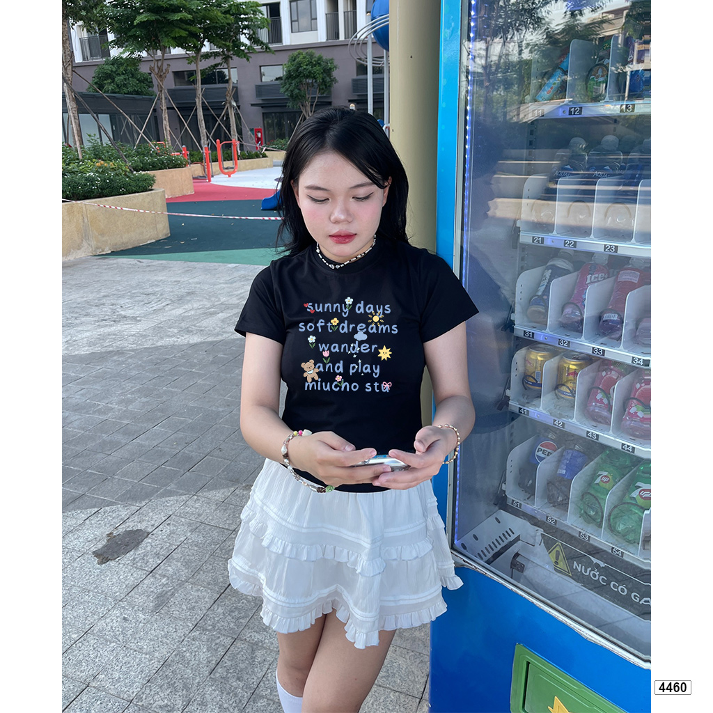 Áo baby tee form ôm Hàn Quốc sunny days Miucho 4460_thumbnail_5