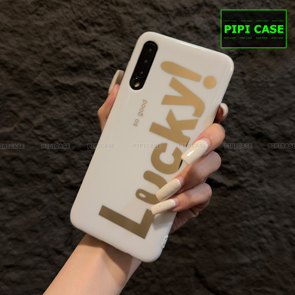 Ốp Lưng Samsung A50 - Lucky - Trắng