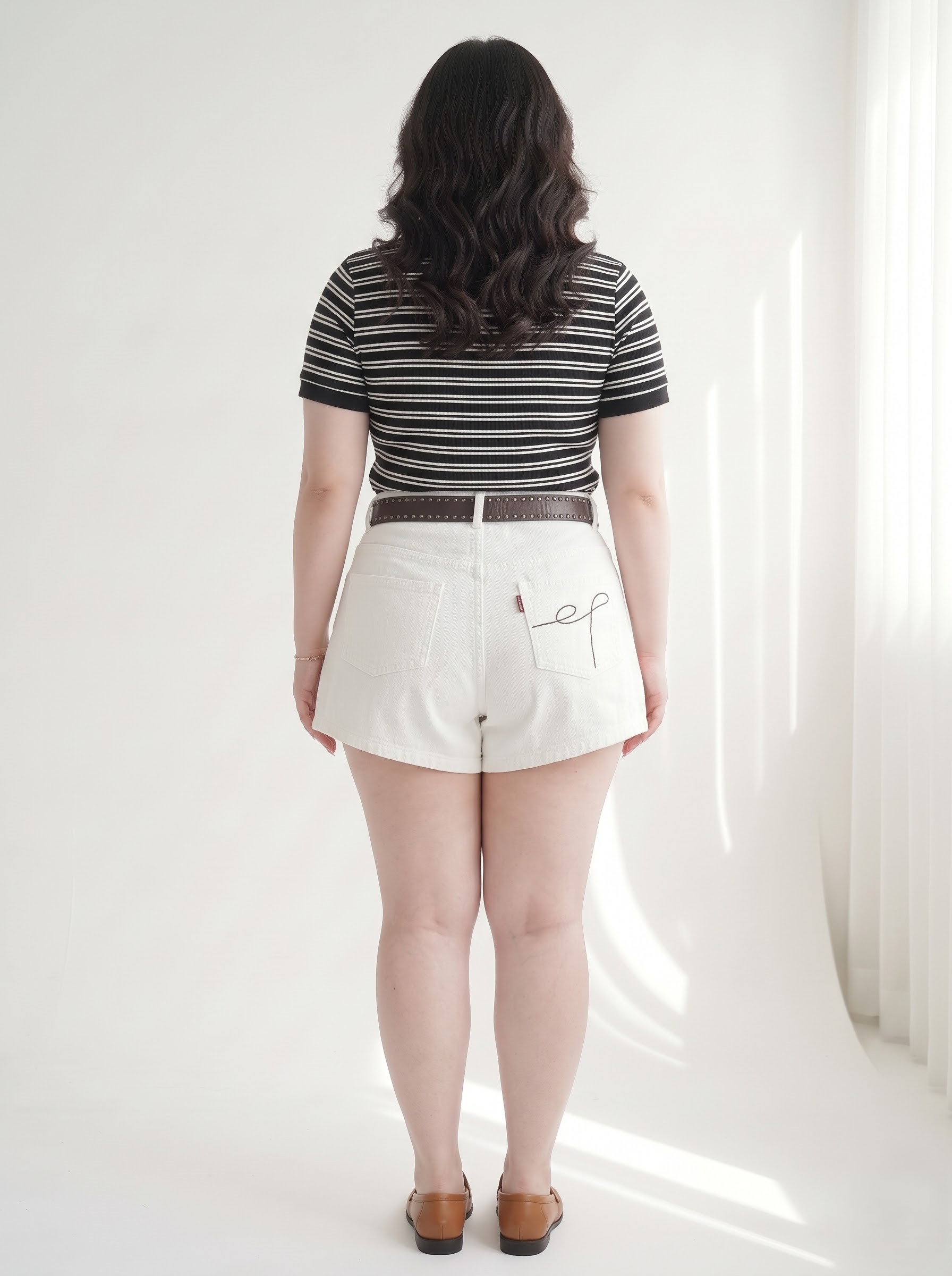 Quần Short Jean Thêu Túi Bigsize Nữ Dễ Phối Đồ - Xanh Jean, Trắng, Nâu - Vừa 55–90kg - T-QSJ1328_thumbnail_5
