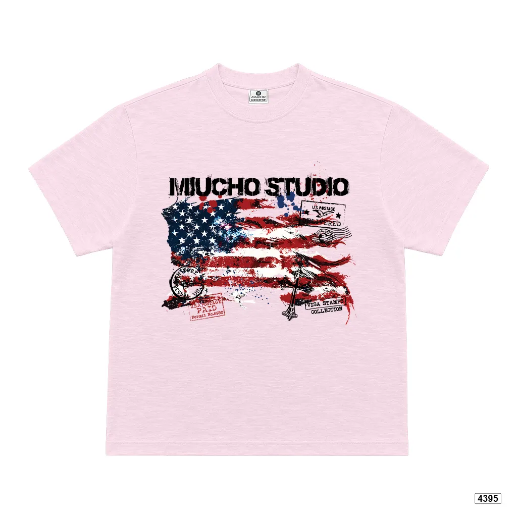 Áo thun unisex retro USA form boxy Miucho 4395_thumbnail_9
