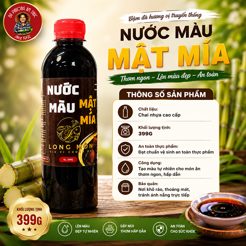 Combo 2 Chai Nước Màu Mật Mía Bu Phương 399G – Nước Hàng Kho Cá, Thịt - BP14-2_thumbnail_6