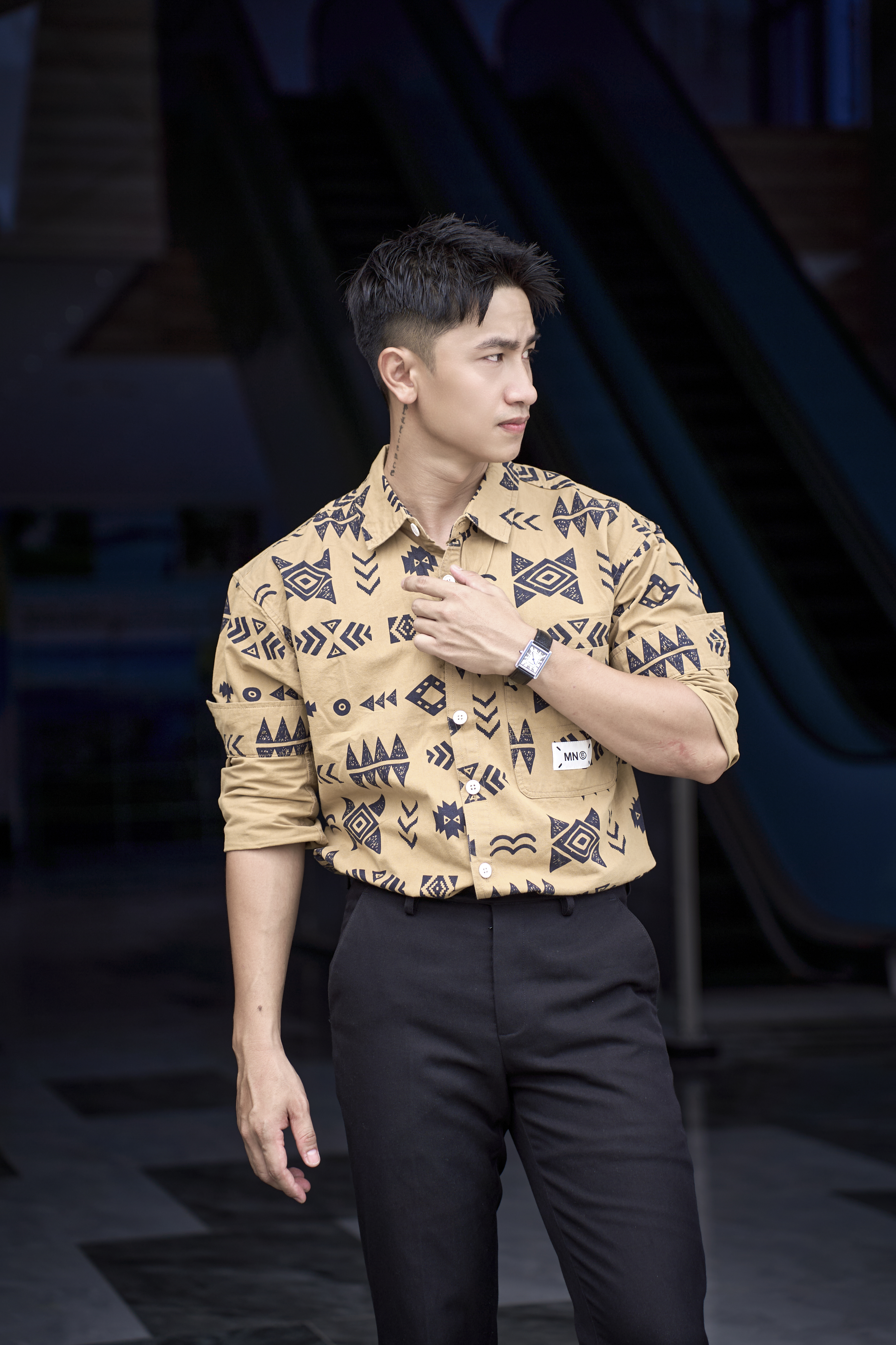 SA121 - Áo Sơ Mi Nam Tay Dài In Họa Tiết Phong Cách Nhật Bản Chất Cotton Mềm Mại_thumbnail_10