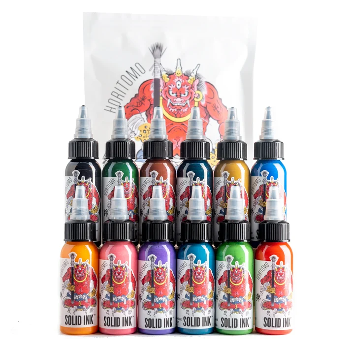 Horitomo Set - 12 Color Set - Solid Ink 1oz