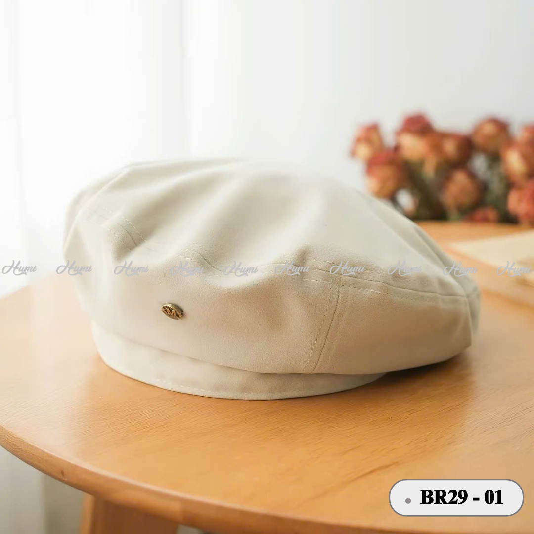 MŨ BERET DA LỘN PHONG CÁCH HÀN  (BR29-01 BE)