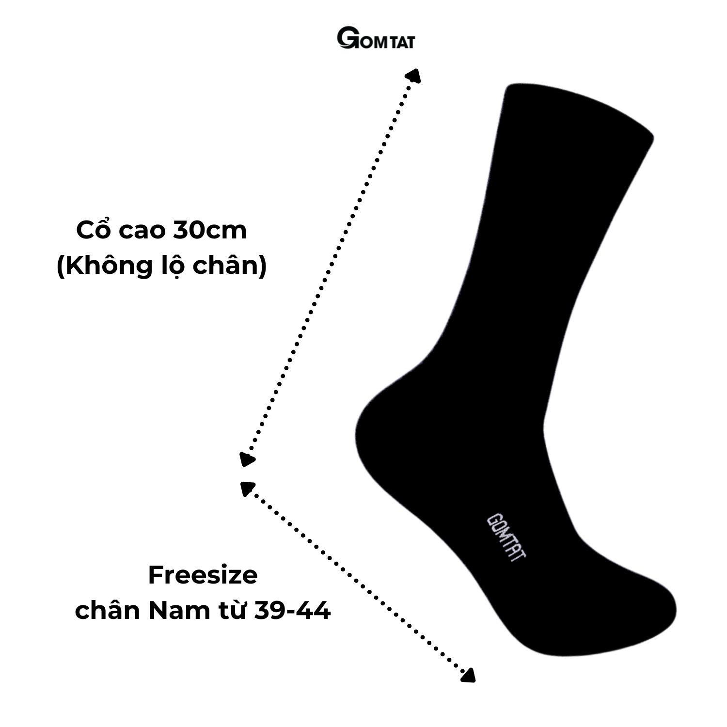 Hộp 5 đôi tất nam đi giày tây cổ cao GOMTAT, vớ công sở màu trơn basic - LUX-1804_thumbnail_9