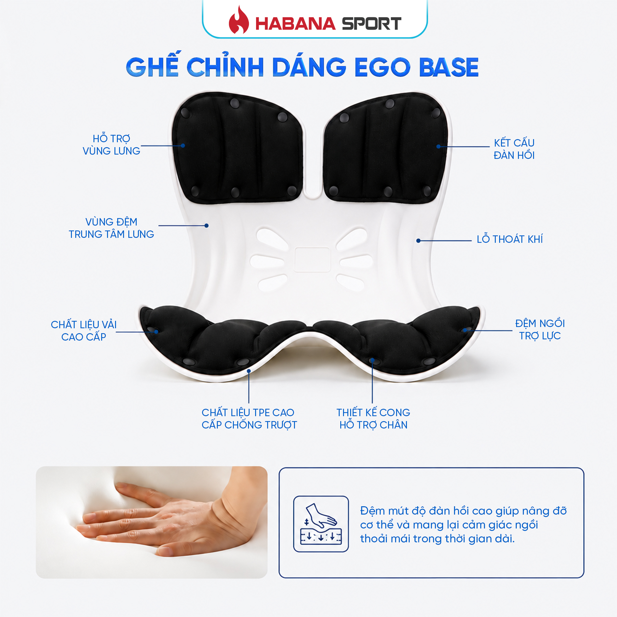 Ghế Chỉnh Dáng HABANA EGO BASE _thumbnail_2