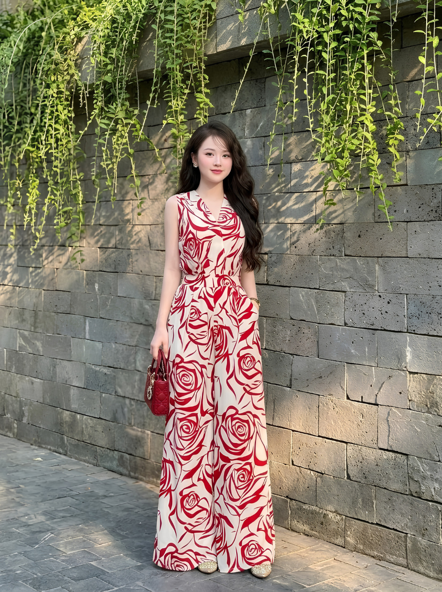 G41 - Jumpsuit Lụa Hàn Hoạ Tiết Cao Cấp_thumbnail_6