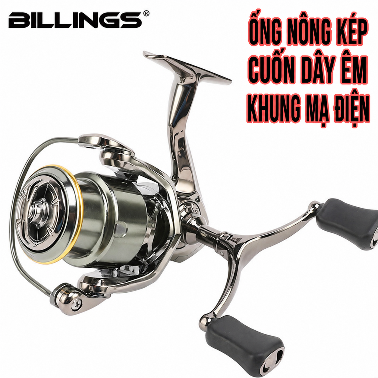 Máy Câu Đứng BILLINGS HES1500–HES3500 Tay Quay Đôi CNC