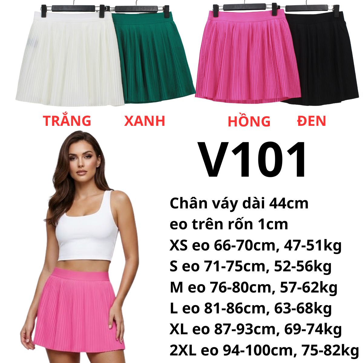 V101- Chân váy thể thao