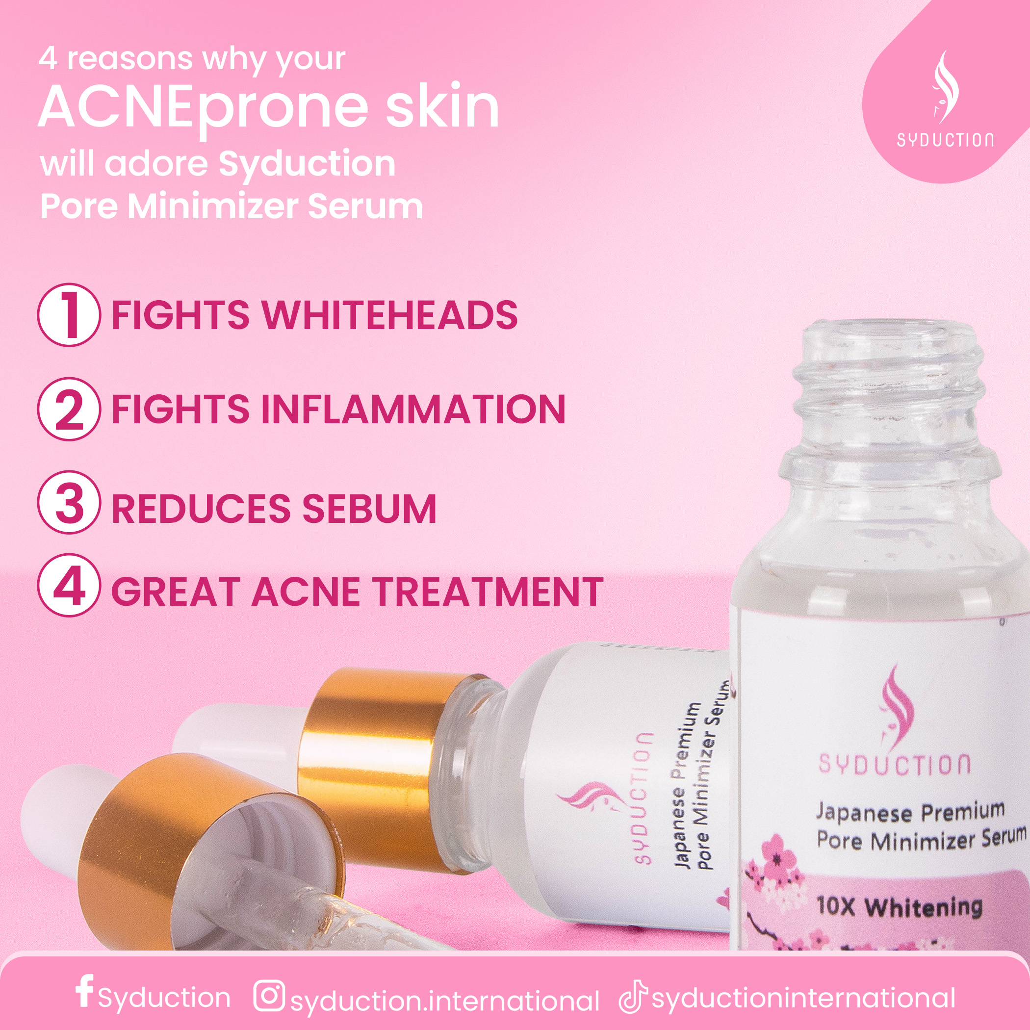 Syduction Japanese Premium Pore Minimizer Serum (15ml)