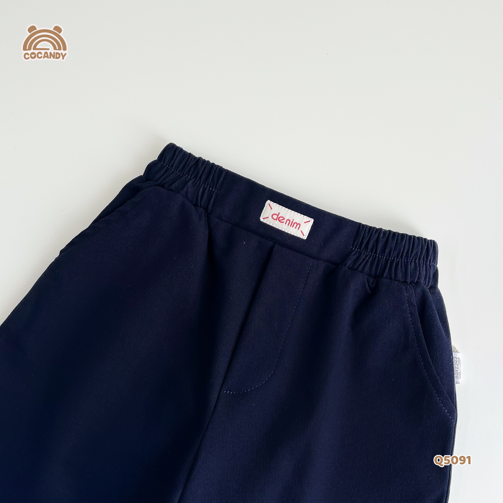 Quần dài kaki XANH phối gấu kẻ_thumbnail_3
