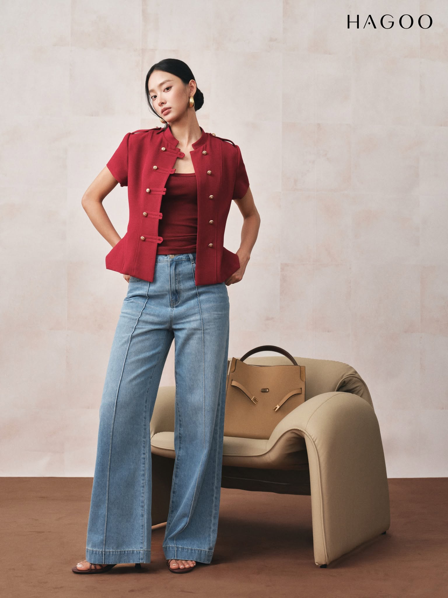 Áo ký giả cổ tàu, khuy kiểu HAGOO_thumbnail_2