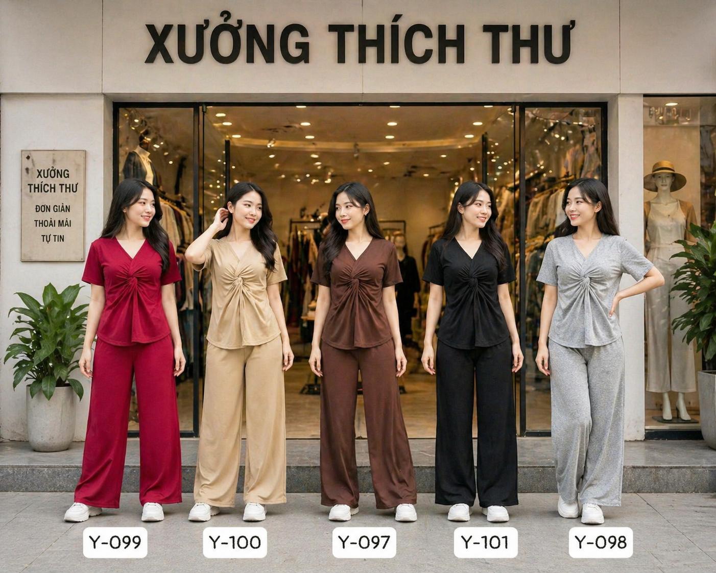 Đồ bộ thun thiết kế Thích Thư Y100