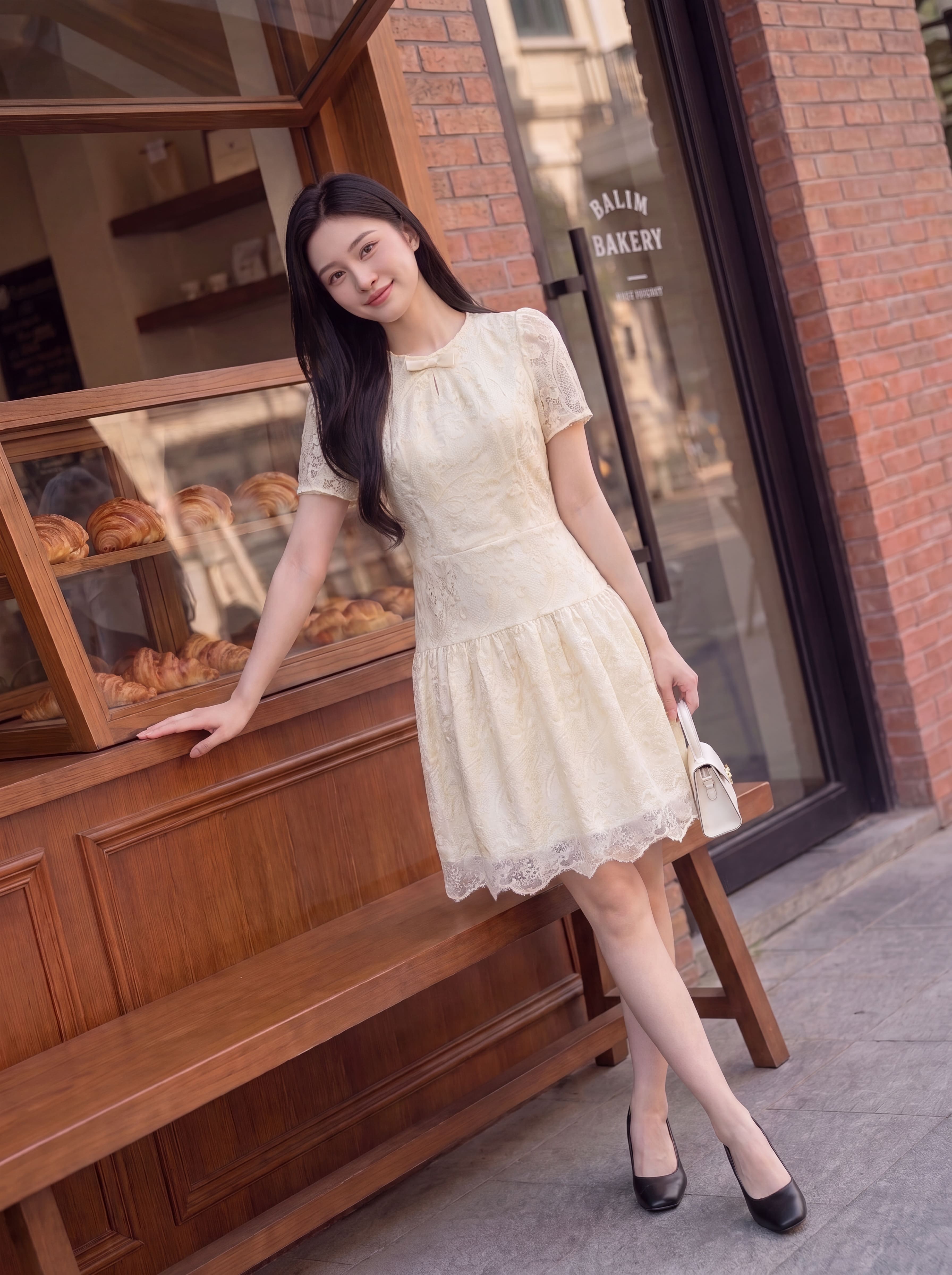 Váy ren thêu hoa cổ nơ 605001_thumbnail_2