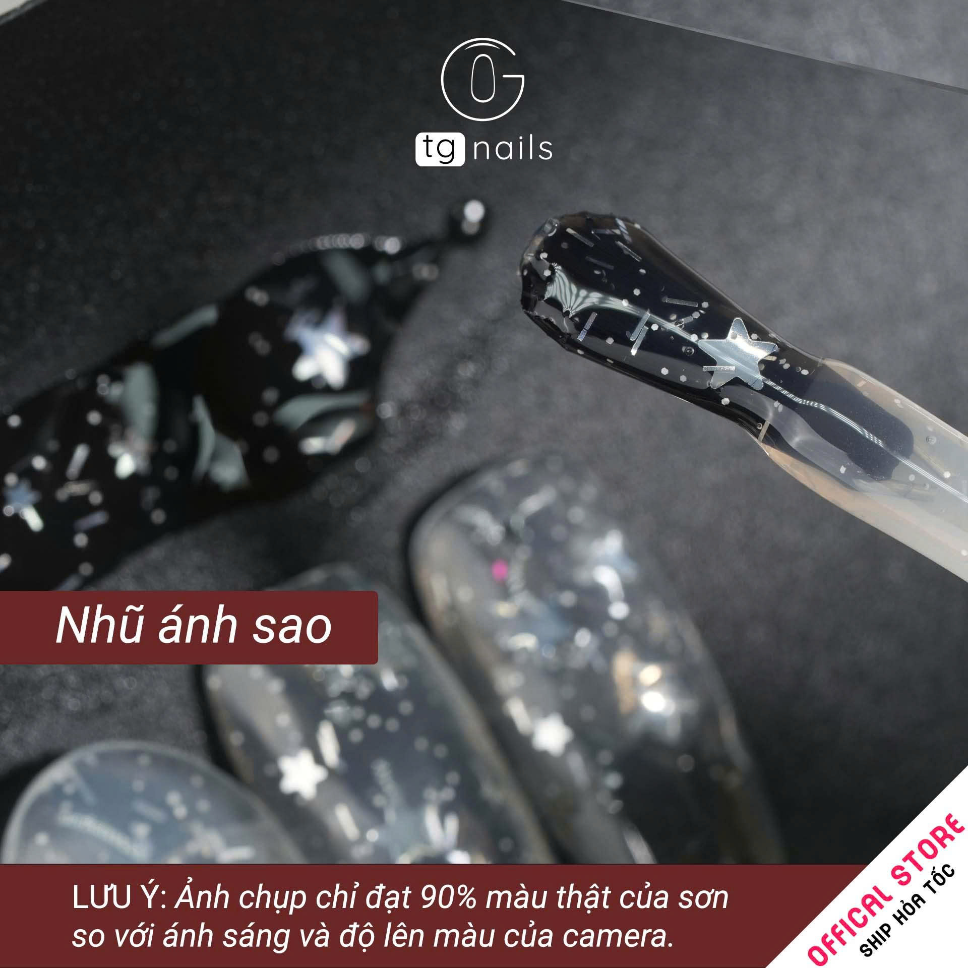 Sơn móng gel TG. Dung tích: 15ml/ lọ. Nhãn hàng TG nail. Màu Thạch Nhũ_thumbnail_11