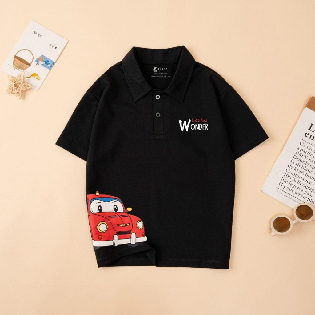 [XẢ KHO LẺ SIZE 110-160] Áo POLO cho bé in hình nhiều mẫu - Áo trẻ em từ 15-42kg - Loza Kids XPL001_thumbnail_1