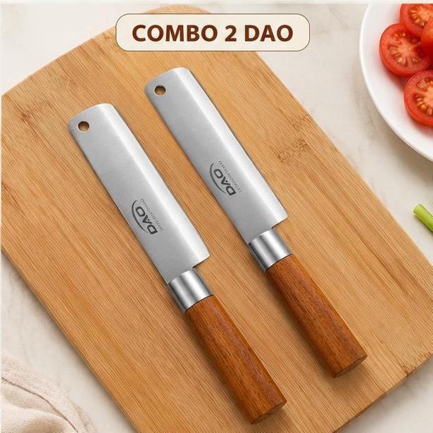 Dao Thái Lan 13cm Thép Trắng Không Gỉ Siêu Bén Cán Gỗ Chất Lượng Cao Rèn Thủ Công Độ Sắc Bén Vượt Trội Phù Hợp Nhiều Mục Đích Sử Dụng_thumbnail_1