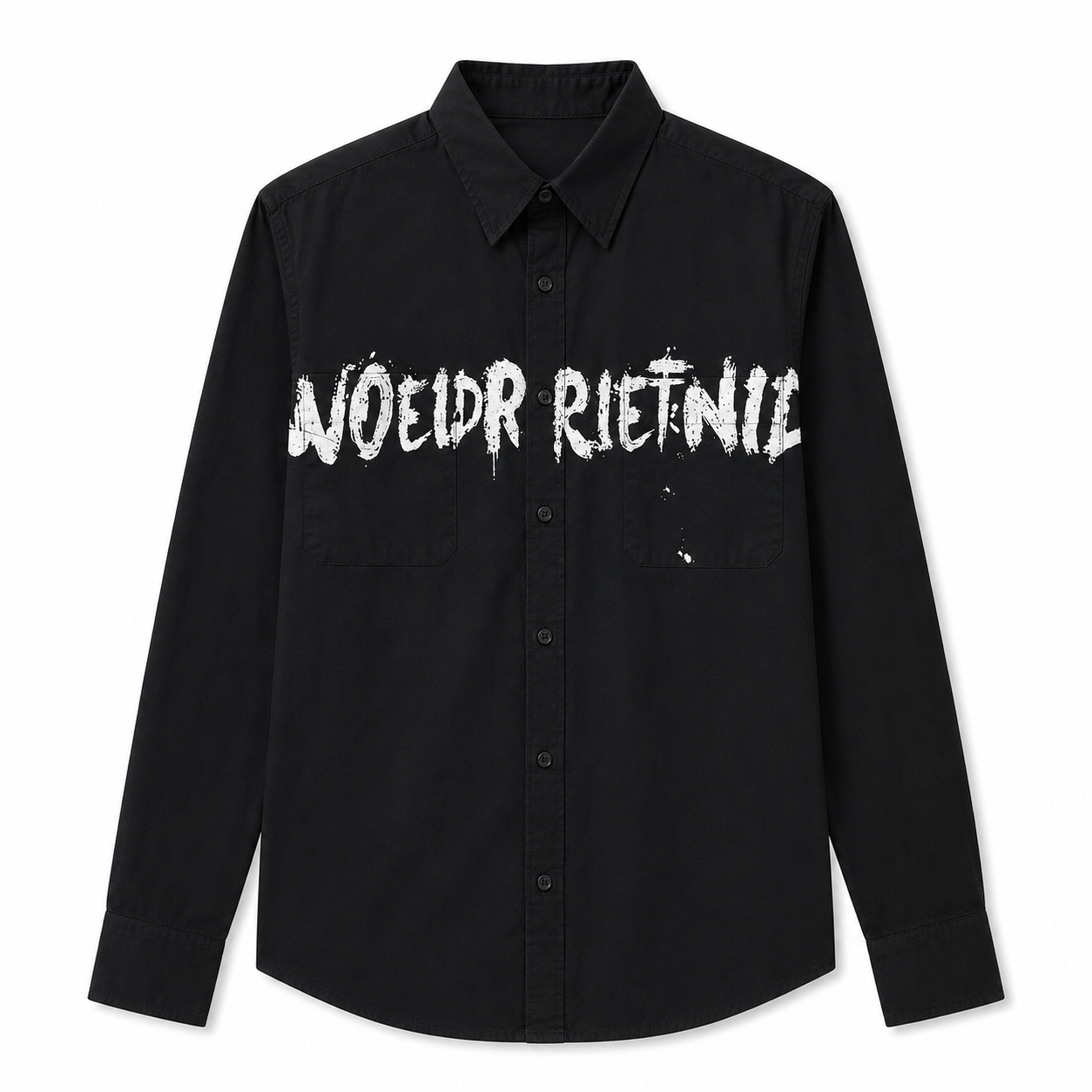 SA79 - Áo sơ mi nam tay dài phong cách streetwear in chữ nghệ thuật, chất cotton mềm mại, form rộng thoải mái_thumbnail_6