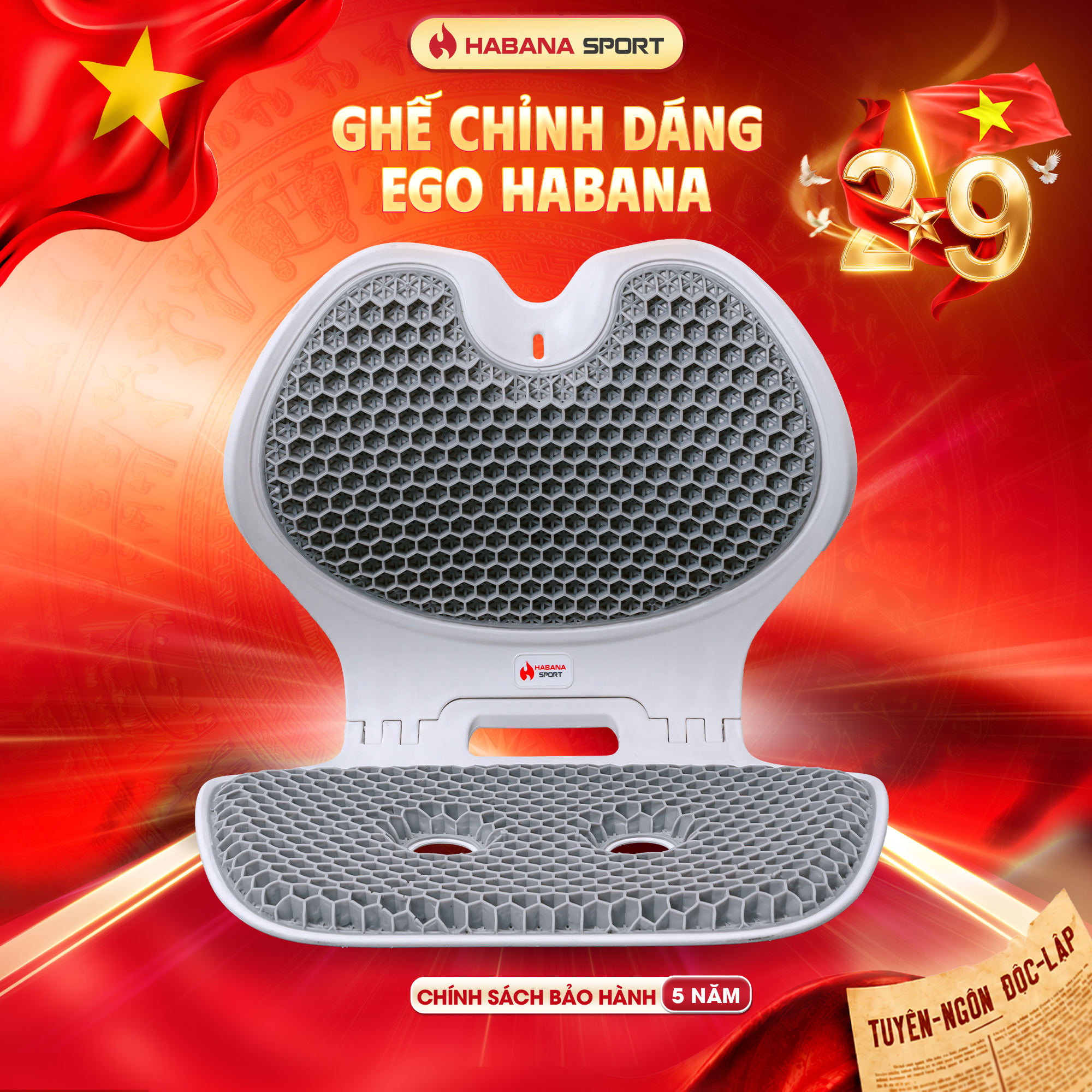 Ghế giảm đau lưng chống gù Habana Sport Chính Hãng