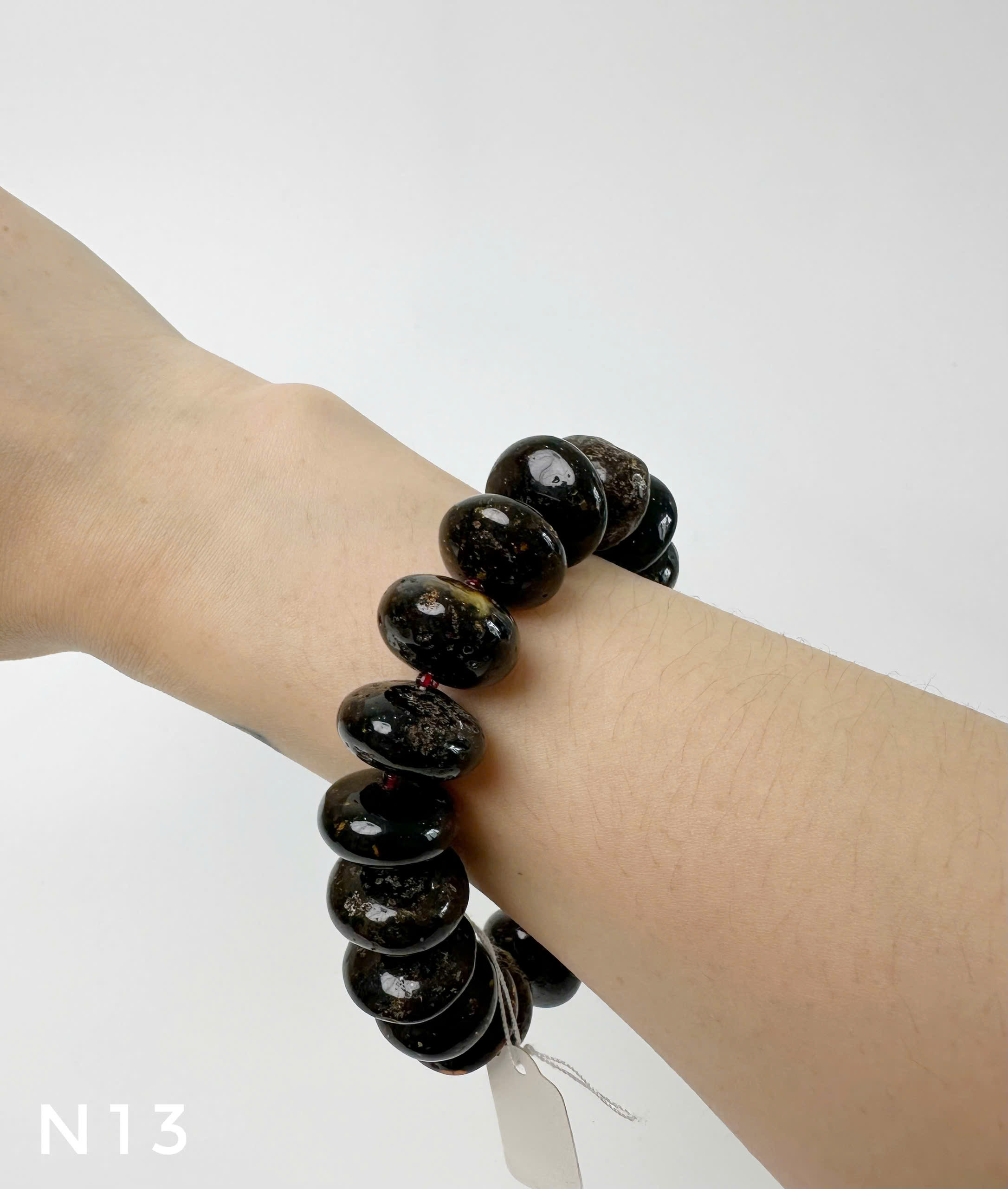 Vòng Tay Hổ Phách Rêu Đầm Lầy Dáng Bánh Xe - N13_thumbnail_2