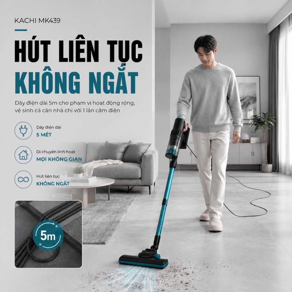 Máy hút bụi Kachi MK439