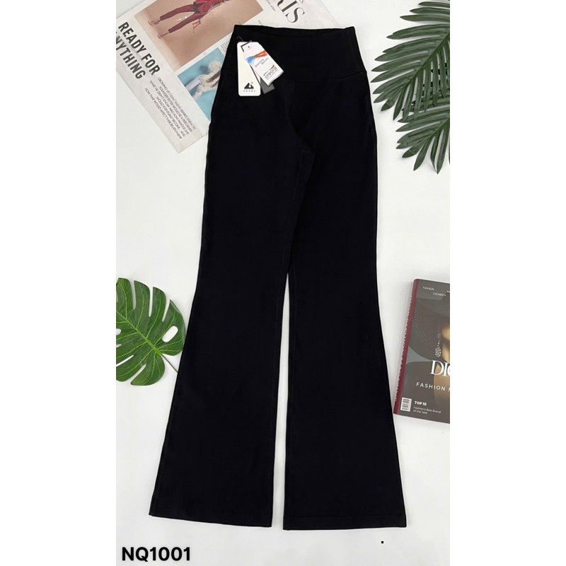 Yumii Sportswear Quần Dài Thể Thao Tập Gym Yoga Nữ Ống Loe Dáng Ôm Body Vải Thun Lạnh Co Giãn Thoáng Mát Thấm Hút Mồ Hôi