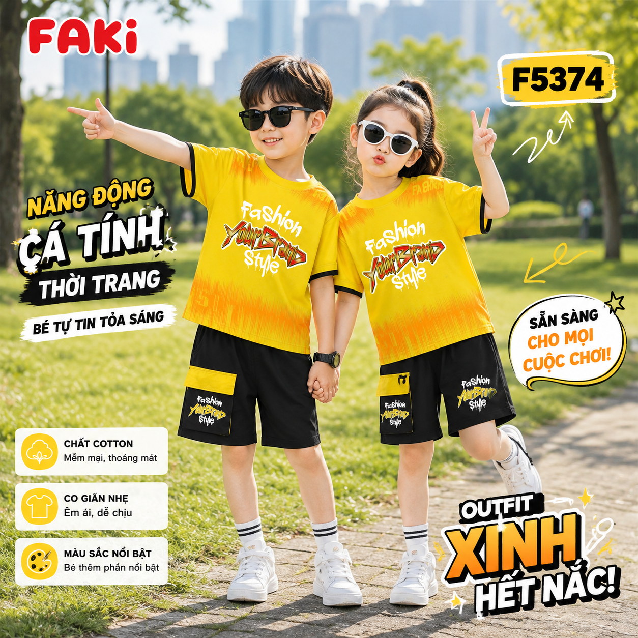 FAKI - ĐỒ BỘ TRẺ EM - F5374