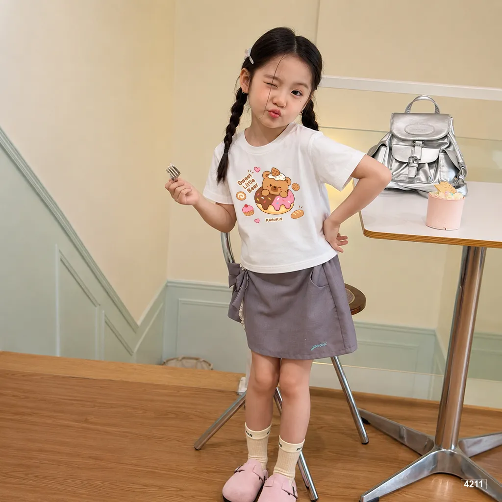 Áo thun bé gái Little Bear đáng yêu Kado 4211_thumbnail_2