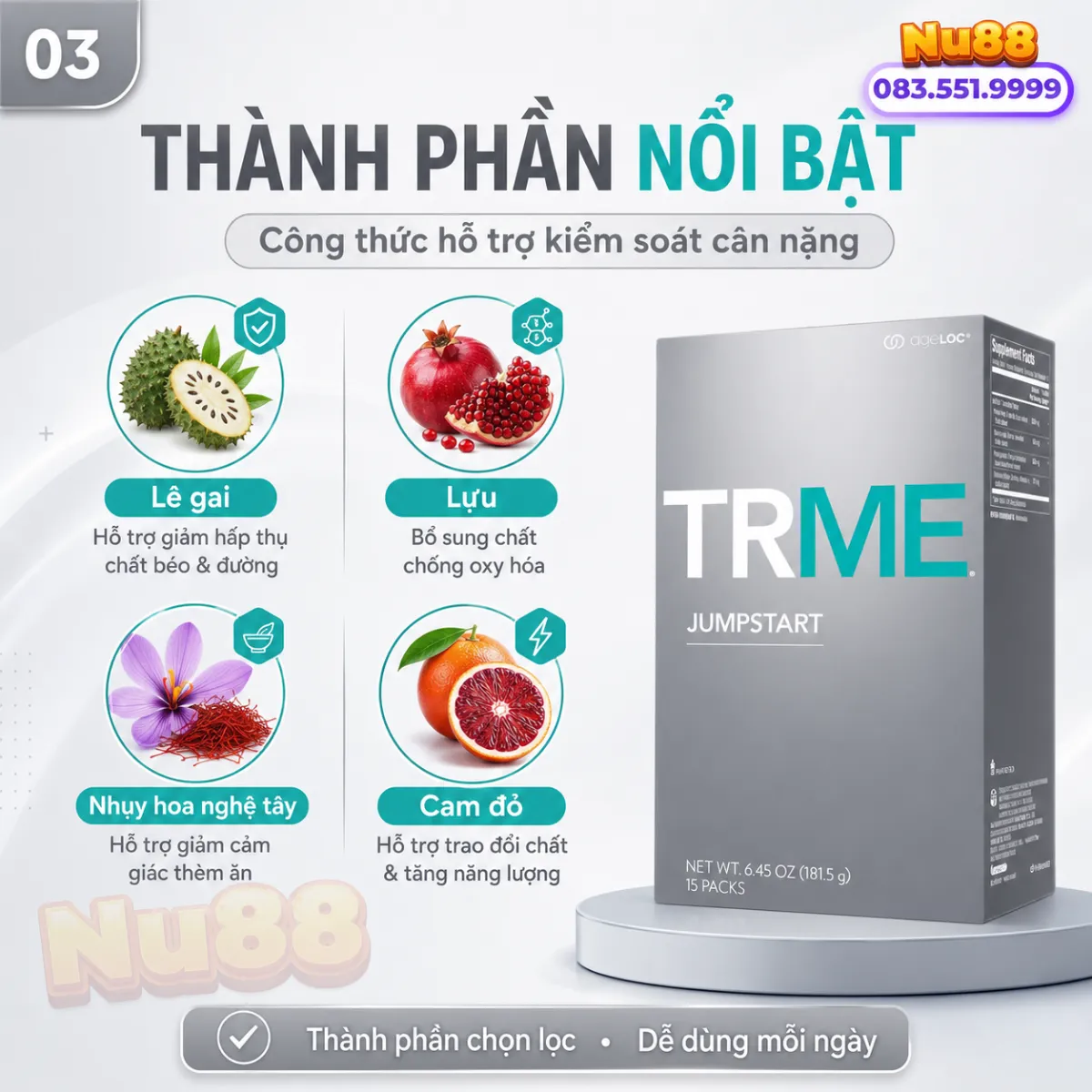 Bột uống ageLOC TRME Jumpstart hỗ trợ giảm cân - Bộ Giảm Cân TR Me Nuskin_thumbnail_6