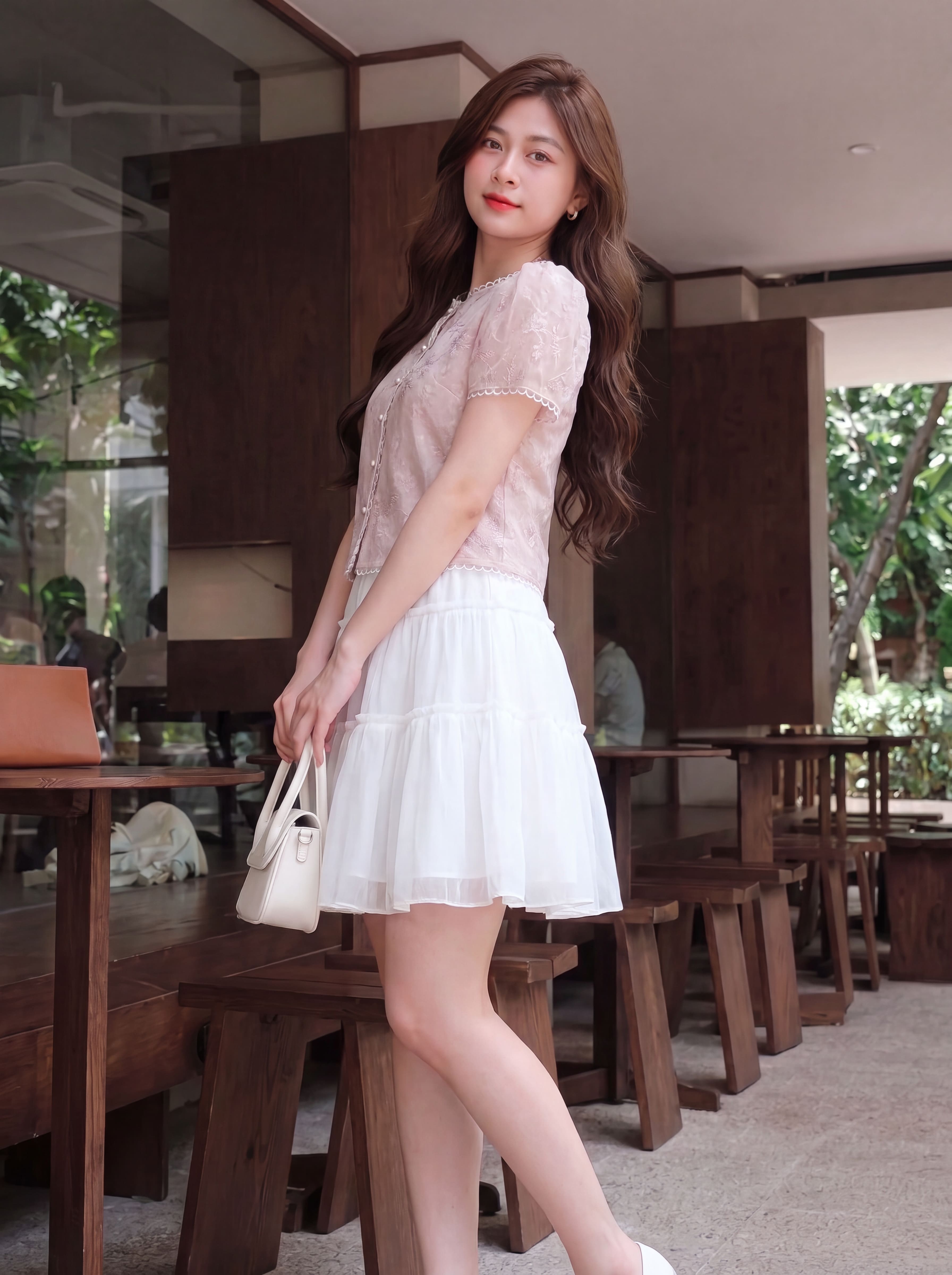 Áo kiểu phối cổ cúc ngọc 605002_thumbnail_5