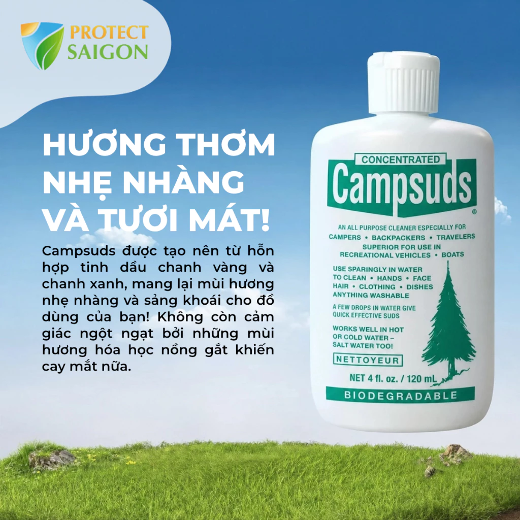 Xà bông Cắm Trại Đa Năng Campsuds 120ml - Phân Hủy Sinh Học, Dùng Cho Trekking & Dã Ngoại_thumbnail_4