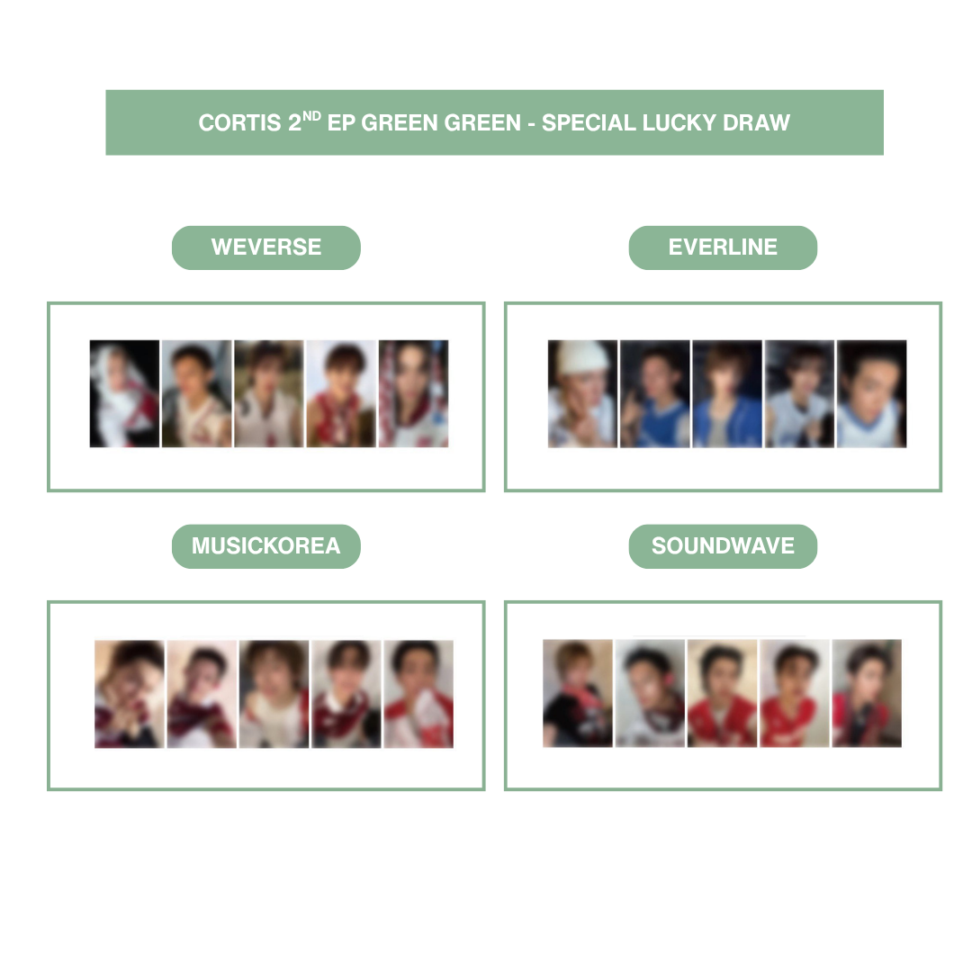 CORTIS 2ND EP GREEN GREEN - SPECIAL LUCKY DRAW SET