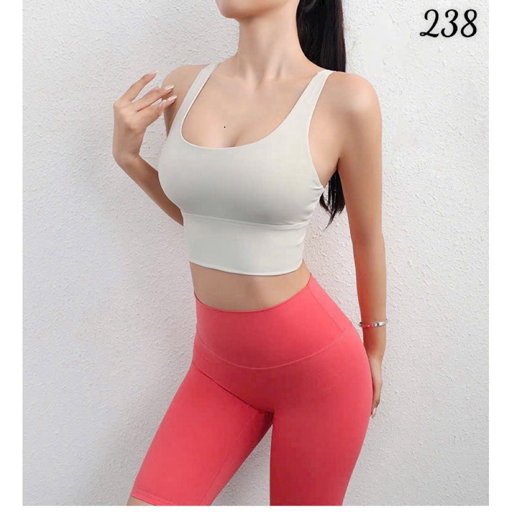 Yumii Sportswear Áo Lót Thể Thao Tập Gym Yoga Nữ Áo Bra Dây Đan Chéo Nâng Ngực Không Gọng Vải Co Giãn Sẵn Mút_thumbnail_3